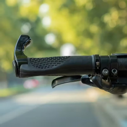 Poignée vélo Confort Rando Antiglisse Noir Ergonomique