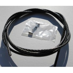 Gaine de câble Noir Losange 2M5