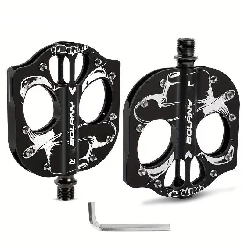 Pédales Vélo SKULL HAT / Alu CNC / 3 Roulements / 9/16