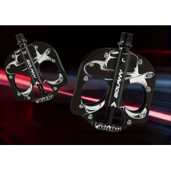 Pédales Vélo SKULL HAT / Alu CNC / 3 Roulements / 9/16