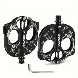 Pédales Vélo SKULL FLAME / Alu CNC / 3 Roulements / 9/16