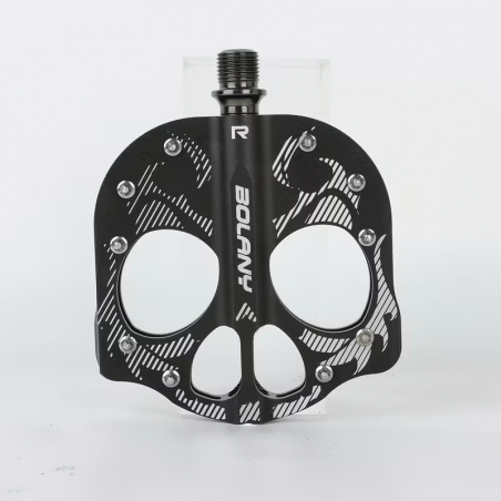 Pédales Vélo SKULL FLAME / Alu CNC / 3 Roulements / 9/16
