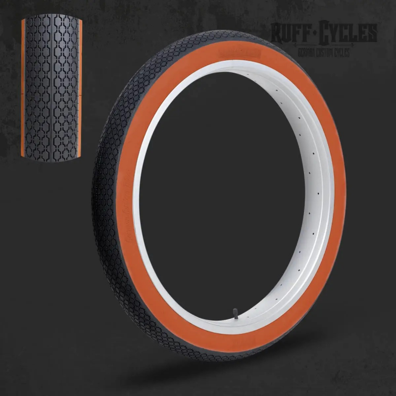 Pneu vélo Ruffer Tire V2 26 x 3.00 Flanc Orange Ruff Cycles