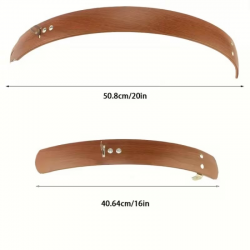 Garde-Boue 16" à 20" Aspect Bois Marron 50mm