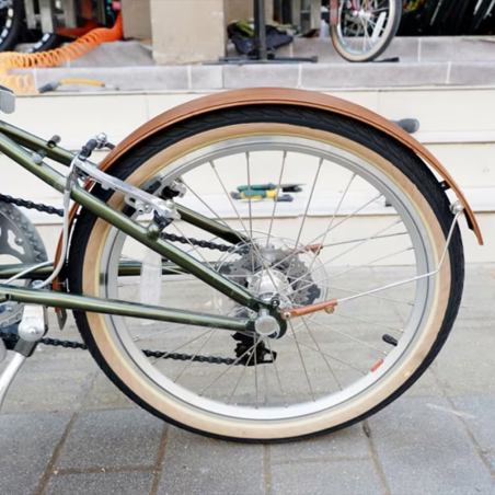 Garde-Boue 16" à 20" Aspect Bois Marron 50mm