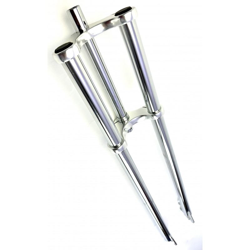 Fourche Double Bras Chrome 80cm 1"