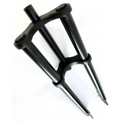 Fourche Double Bras Noir 57cm 1"