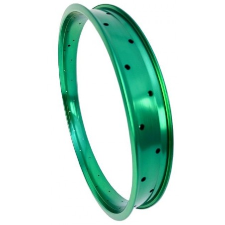 Jante Alu Vert 24" 36 Rayons 67mm Double Parois