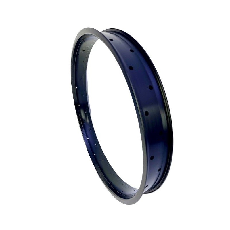 Jante Alu Noir Satiné 24" 36 Rayons 67mm Double Parois