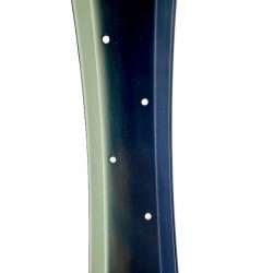 Jante Alu Noir Satiné 24" 36 Rayons 67mm Double Parois