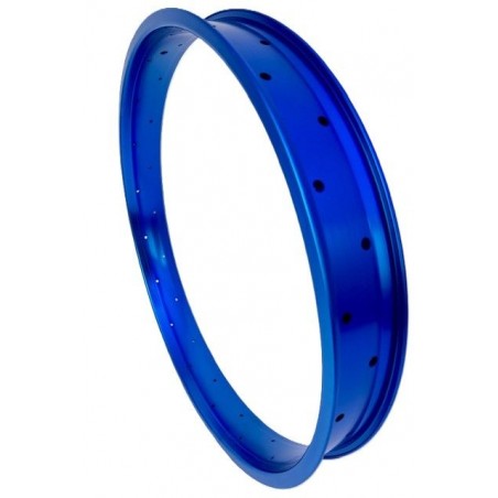 Jante Alu Bleu 24" 36 Rayons 67mm Double Parois