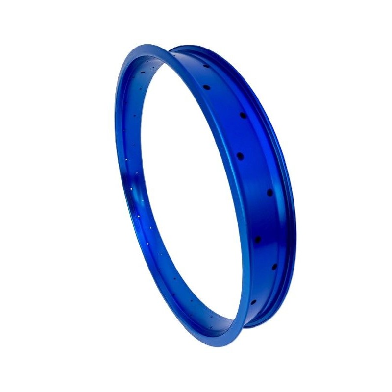 Jante Alu Bleu 24" 36 Rayons 67mm Double Parois