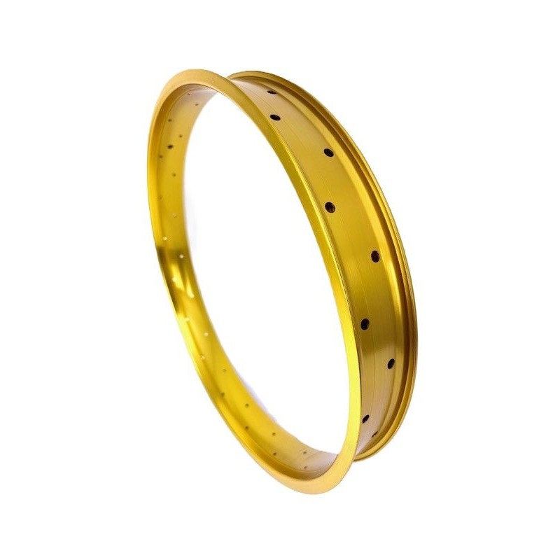 Jante Alu Or 26" 36 Rayons 67mm Double Parois