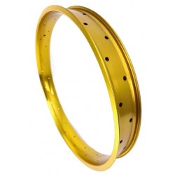 Jante Alu Or 26" 36 Rayons 67mm Double Parois