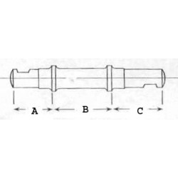 Axe de Pédalier 135 x 15.8mm