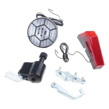 Kit d'éclairage Avant / Arrière Dynamo 6V Type Moto