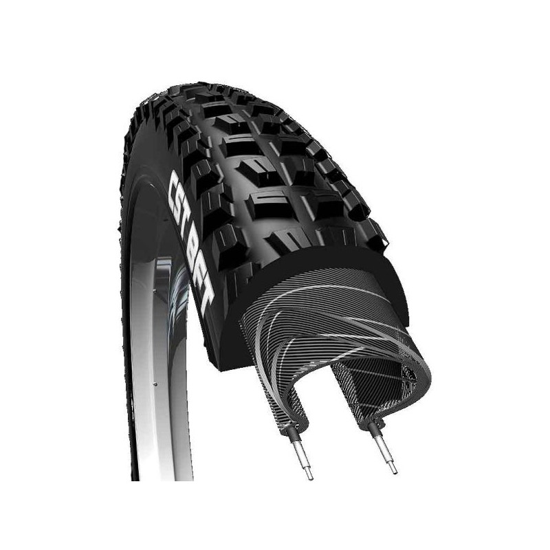 Paire De Pneus ECOVELO 20 X 4.0 – Pour Fat Bike, E-Bike – Design Agressif, Adhérence Optimale Sur Sable, Herbe Et Neige