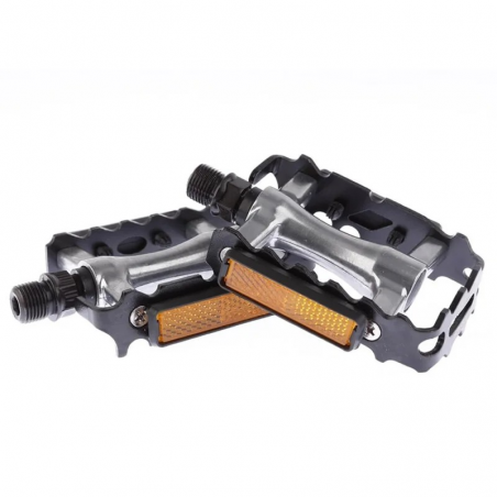 Pédales Vélo Aluminium MIRAGE 9/16 Avec Réflecteurs