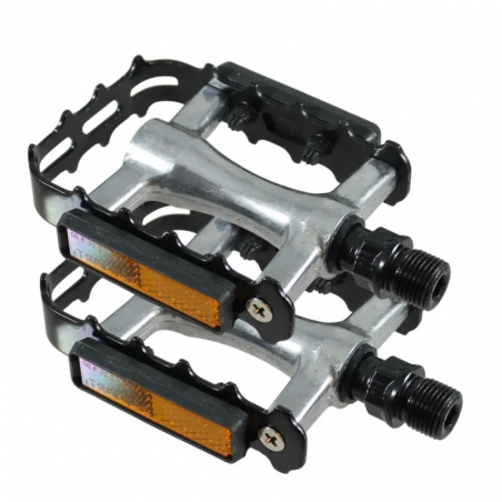 Pédales Vélo Aluminium MIRAGE 9/16 Avec Réflecteurs