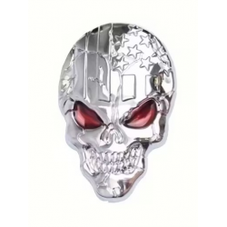 Sticker Métal Skull Chrome