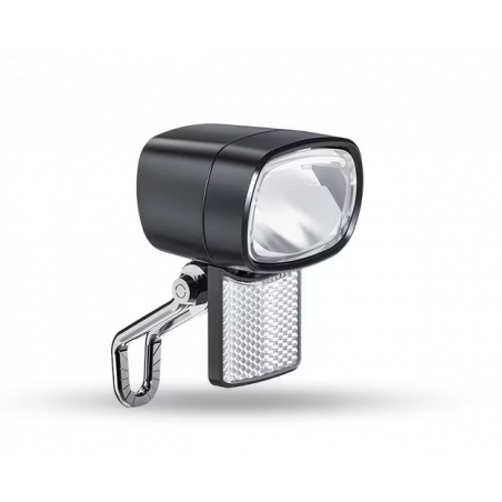Phare Avant LED 30 Lux Vélo Electrique avec fixation + réflecteur