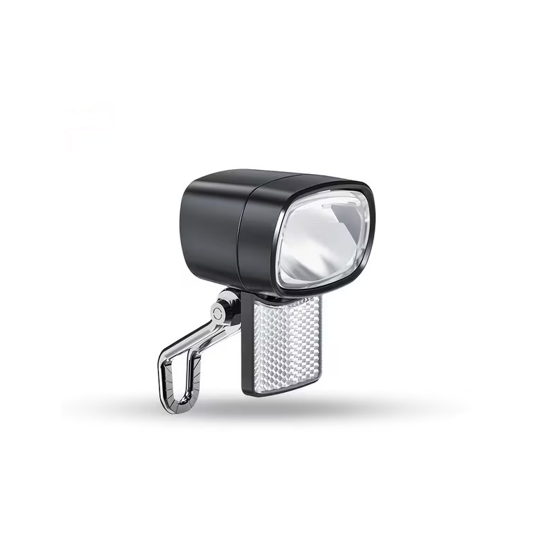 Phare Avant LED 30 Lux Vélo Electrique avec fixation + réflecteur