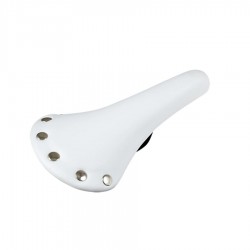 Selle Vélo Fixie Classic Rivet Blanc