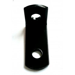 Support universel coudé pour lampe ou garde-boue, acier noir