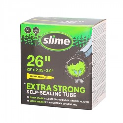 Chambre à air SLIME ANTI-CREVAISON Taille 26 x 2.35-3.00 Valve Presta