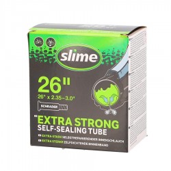 Chambre à air SLIME ANTI-CREVAISON Taille 26 x 2.35-3.00 Valve Auto