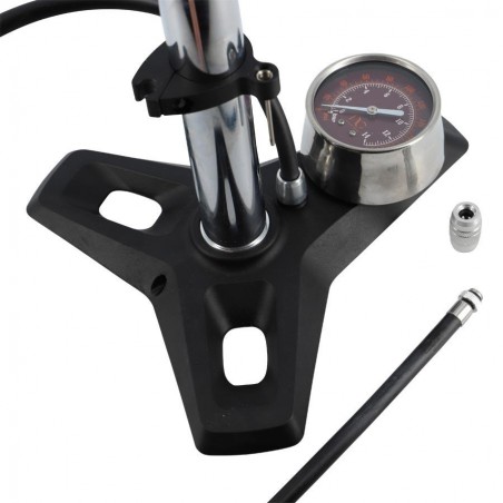 Original Pompe à Vélo Inox Argent NO CONTEST 14 bar