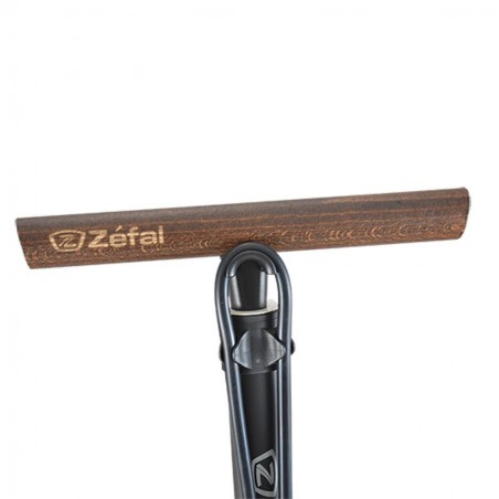 Original Pompe à Vélo Corps Alu Noir ZEFAL 14 bar Manche En Bois