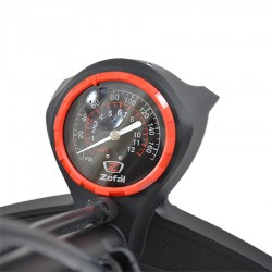 Original Pompe à Vélo Corps Alu Noir ZEFAL 14 bar Manche En Bois