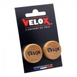 Embout de Guidon / Cintre Vintage Bois / Liège Vernis VELOX