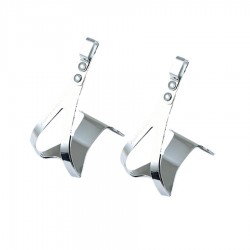 Set de 2 Cale-pieds Route ZEFAL Acier Chrome L / XL