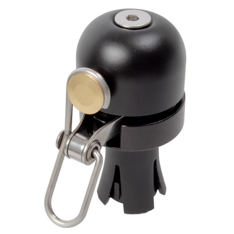Sonnette Embout De Cintre Vélo Vintage Bella Laiton Noir