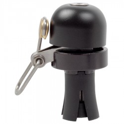 Sonnette Embout De Cintre Vélo Vintage Bella Laiton Noir