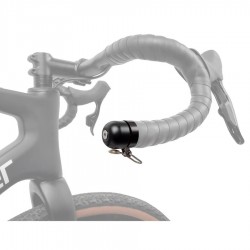 Sonnette Embout De Cintre Vélo Vintage Bella Laiton Noir