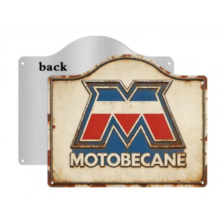 Plaque Murale Métal "MOTOBECANE" Art Déco Vintage