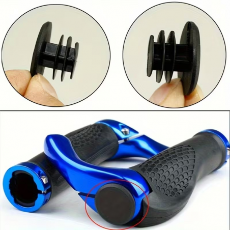 Embout de guidon Vélo Plastique Noir