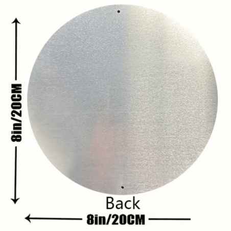 Plaque Murale Métal Ronde "BICYCLE PARKING" Art Déco Vintage