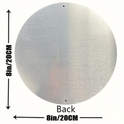 Plaque Murale Métal Ronde "BICYCLE PARKING" Art Déco Vintage