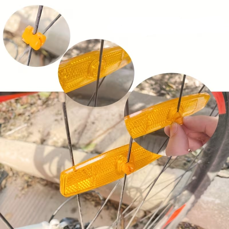 Réflecteur de jante Vélo Orange Lot de 2