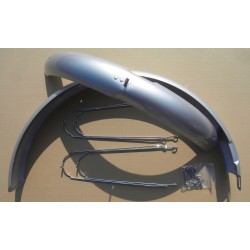 Garde-Boue 26" Argent Laqué Brillant 80mm