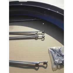 Garde-Boue 26" Argent Laqué Brillant 80mm
