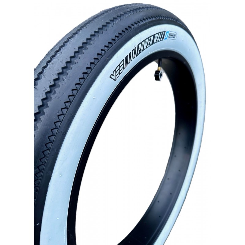 Pneu Fatbike E-Zig Zag 26 x 4.0 Flanc Blanc 102-559