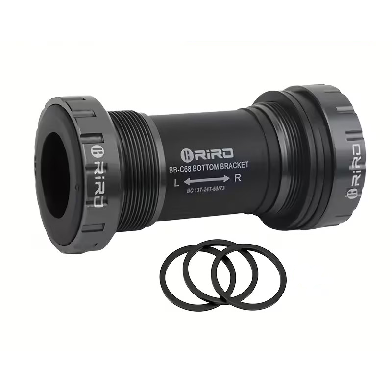 Boitier de pédalier Cuvettes Externes RIRO 68/73 mm - BSA 24mm Noir