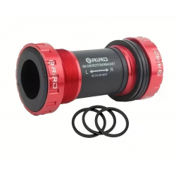 Boitier de pédalier Cuvettes Externes RIRO 68/73 mm - BSA 24mm Rouge