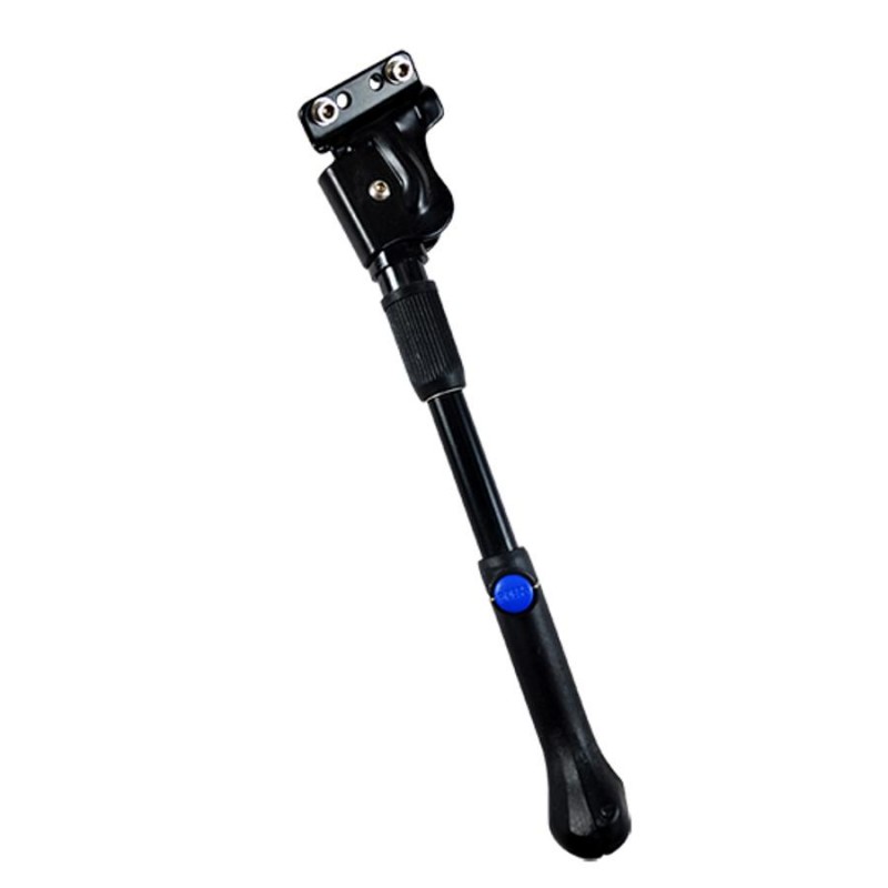 Béquille latérale réglable vélo 24-29 pouces alu noir renforcée E Bike / VAE ( Fix 2 Vis 18 / 40mm )