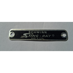 Plaque De Selle Banane "SCHWINN Sting-Ray" NOS (New Old Stock)